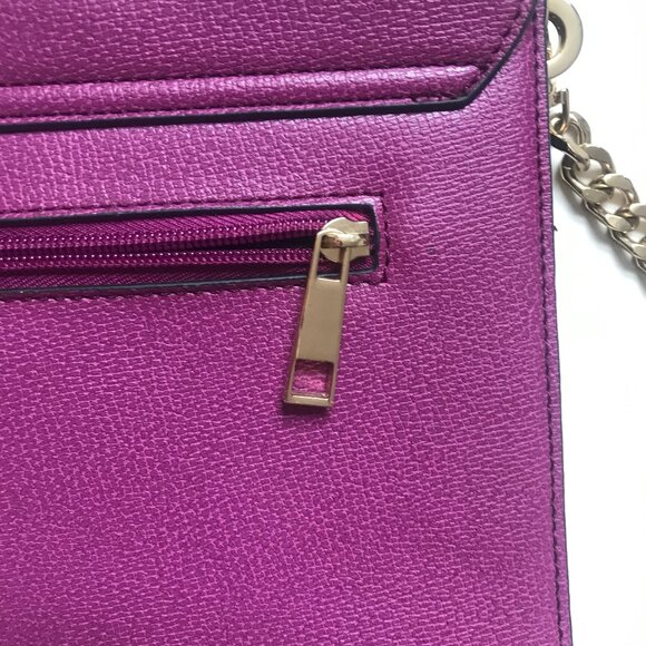 ALDO Magenta Structured Lady Bag | Pop of Color Statement Satchel - Picture 14 of 16
